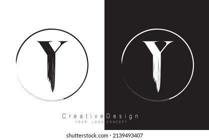 Y-Buchstaben-Logo-Design-Vektorgrafik