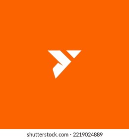 Y letter logo design template elements. Modern abstract digital alphabet letter logo. Vector illustration.