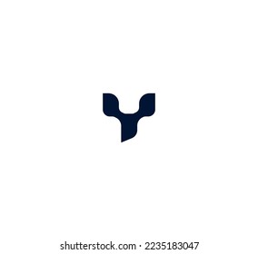 Elementos de plantilla de diseño de logotipo de letras Y. Logo de la letra digital abstracta moderna. Ilustración vectorial.