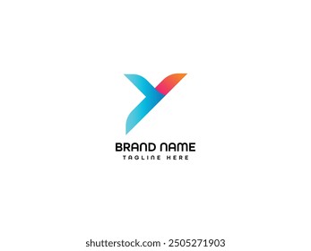 Y Letter Logo Design Template