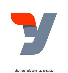 Y letter logo design template. Fast speed vector unusual letter. Vector design template elements for your application or company.