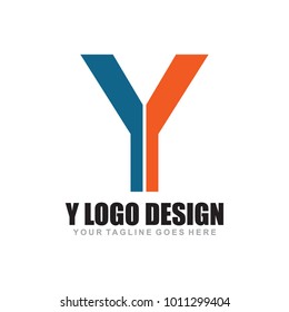 Y letter logo design vector template icon