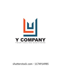 Y letter logo design vector template