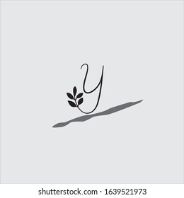 y letter logo design with vector graphic