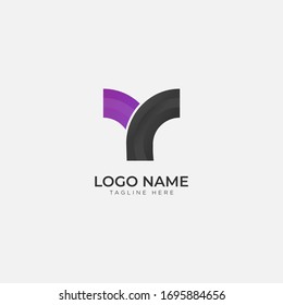 Logo-Design des Y-Buchstaben, Logo-Design der Vektorillustration    .