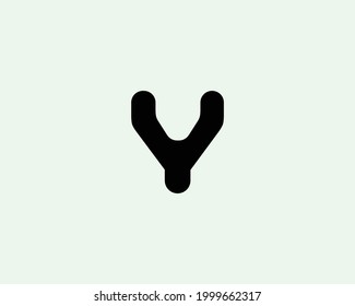 Y-Buchstaben-Logo-Design, Vektorgrafik-Vorlage