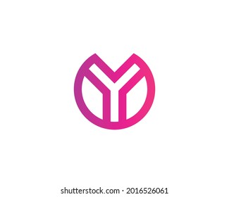 Y letter logo design vector template
