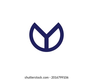 Y letter logo design vector template