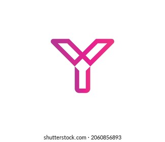 Y letter logo design vector template