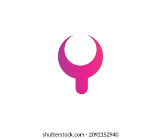 Y letter logo design vector template
