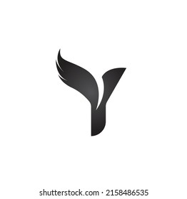 Vector de diseño del logotipo de la letra Y
