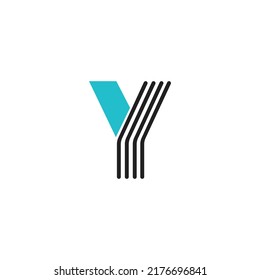 Y Letter logo design vector