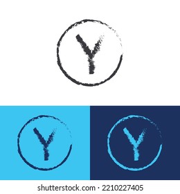 Y-Buchstaben-Logo-Design, Vektorgrafik-Vorlage,