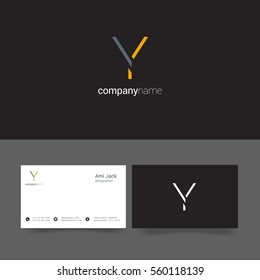Y Letter logo design vector element