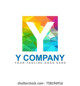 Y letter logo design vector template