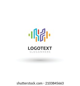 Y letter logo, Y equalizer logo, Y letter logo