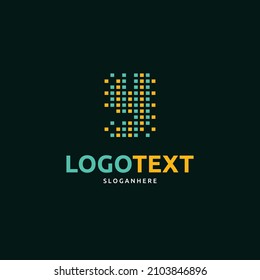 Y letter logo, Y equalizer logo, Y letter logo