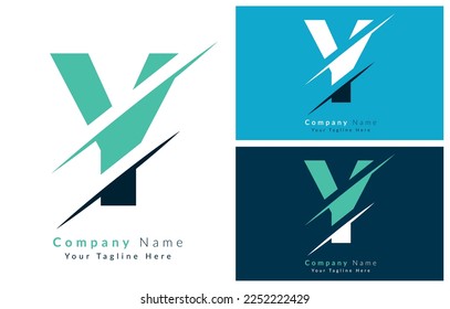 Y Letter Logo Icon Design Concept. Vector Logo Illustration