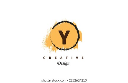 Y letter logo icon design. Water color trendy modern symbol vector logo design on white background. eps