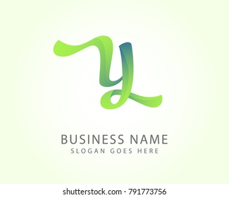 Y letter Logo Icon template with 3D Design vector.