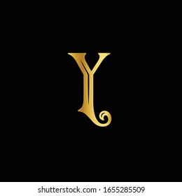 Y Letter logo, Minimal Logo template