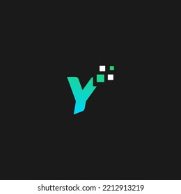 Y-Logo. Modern Tachnology Logo Ideenzeichen. Universelles Emblem, Vektorsymbol.  Y tachnology Logo Design Template Elemente. Tachnologie-Logo.