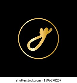 Y letter logo with nice black background.Y letter icon.