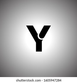 Y letter logo with nice white background.Y letter icon.