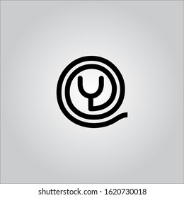 Y letter logo with nice white background.Black letter.Y letter icon.