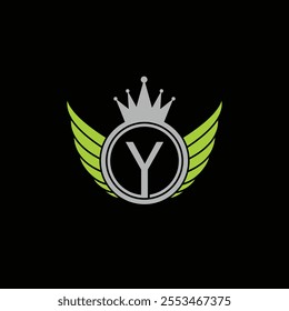 Y letter Logo with Shield, Y shield logo design template