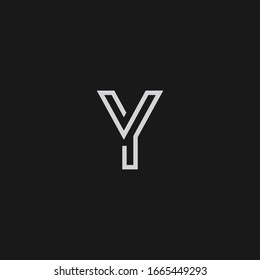 Y Letter Logo Template Illustration Design.