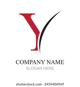 Y Letter Logo Template vector icon design