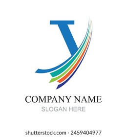 Y Letter Logo Template vector icon design