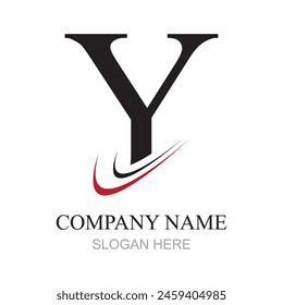 Y Letter Logo Template vector icon design