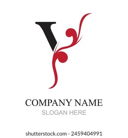 Y Letter Logo Template vector icon design