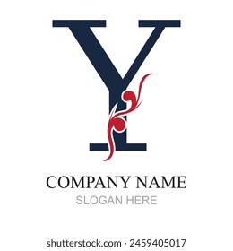 Y Letter Logo Template vector icon design