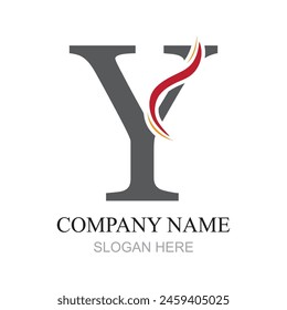 Y Letter Logo Template vector icon design