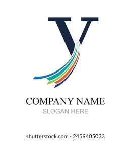 Y Letter Logo Template vector icon design