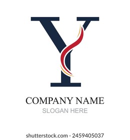 Y Letter Logo Template vector icon design