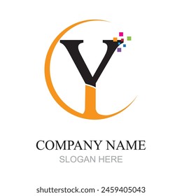 Y Letter Logo Template vector icon design