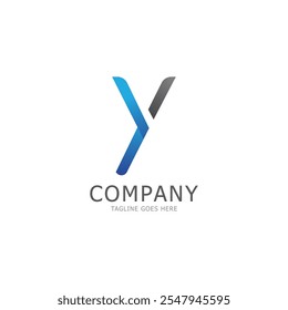 y letter logo template vector illustration icon