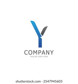 y letter logo template vector illustration icon