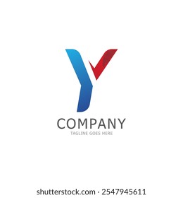 y letter logo template vector illustration icon