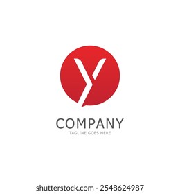 y letter logo template vector illustration icon