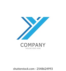 y letter logo template vector illustration icon