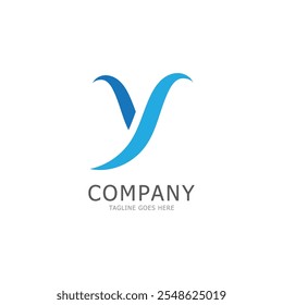 y letter logo template vector illustration icon