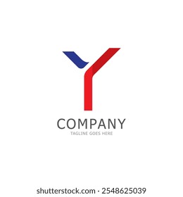 y letter logo template vector illustration icon