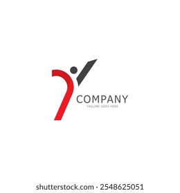 y letter logo template vector illustration icon