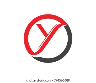 Y Letter Logo Template vector icon design