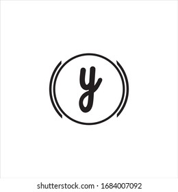 Diseño vectorial de logotipo de letra Y